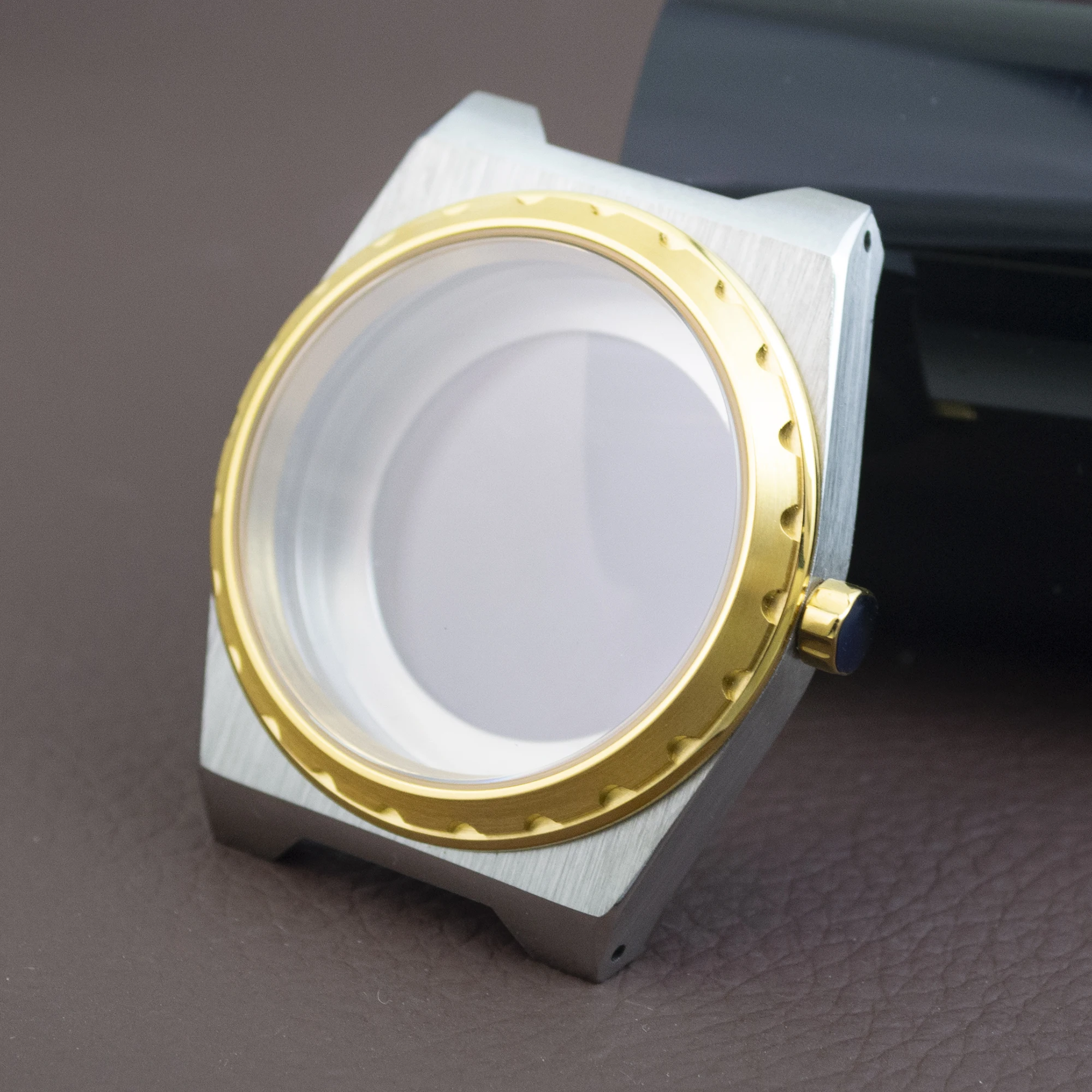 

For VC222 NH35 Case 316L Stainless Steel Watchband Sapphire Glass NH35 NH36 Automatic Movement Rose Gold Silver Men Watch Case