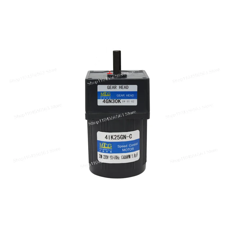 4IK25GN-C 25w 220V/380V AC Gear Reduction Induction Motor, Forward and Reverse, Fixed Speed 3K-200K