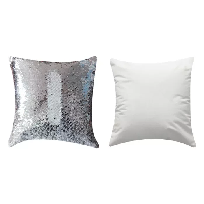 16*16 Inch Magic Cushions Throw Pillows Custom Sublimation Blanks Sequins Pillow Cases For Christmas Home Decoration Gifts