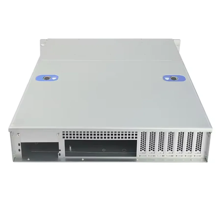 DIY 2U 19 Inch ATX Server Chassis with 12 Hot Swap Bays Plastic DVR Rack for Large Data Storage Stock with Fan - view 5