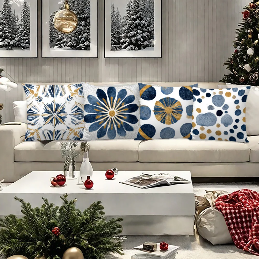 

Juego 4-контактный модный цветочный ин azul марино и дородо, фундаментный кожрин sin relleno, фундамент корativa, coración para balcón,