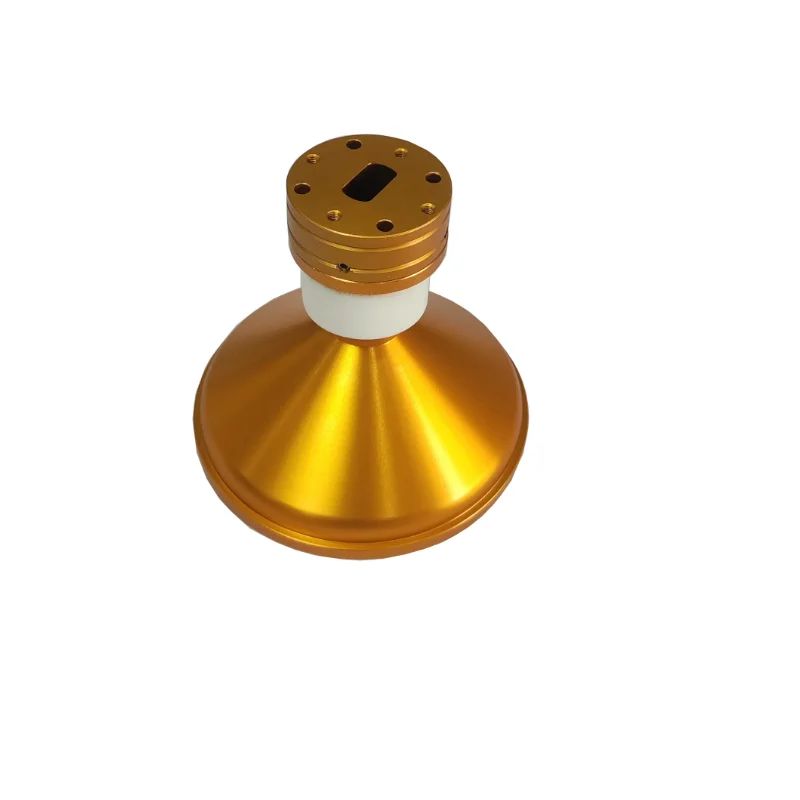 Ku Single Polarity WR75 Waveguide LNB Feedhorn 9 Rings Offset