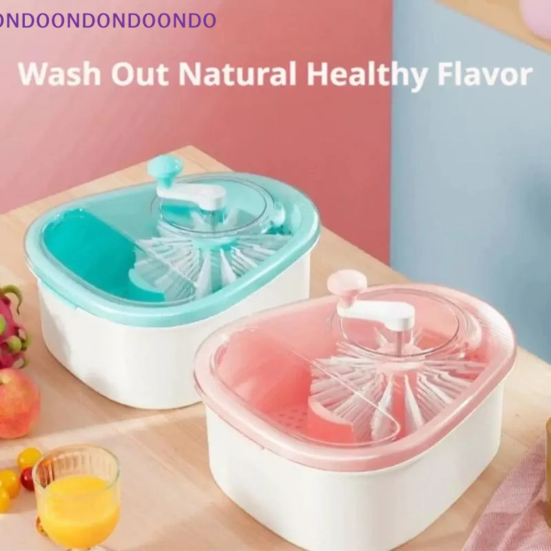 Fruit Cleaner Spinner Large Vegetable Scrubber Manual Salad Drainer Colander Basket Rapid Dry Berry Grape Washer Bowl Kitchen