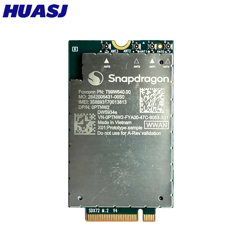 T99W640 DW5934E 5G Sub-6GHz SDX72 PCIE LTE Cat20 WWAN Module For Pro13 14 Premium Plus WIN11
