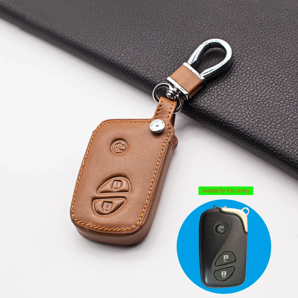 Leather Car Key Case Cover for Lexus CT200H GX400 GX460 IS250 IS300C RX270 ES240 ES350 LS460 GS300 450h 460h Shell Accessories