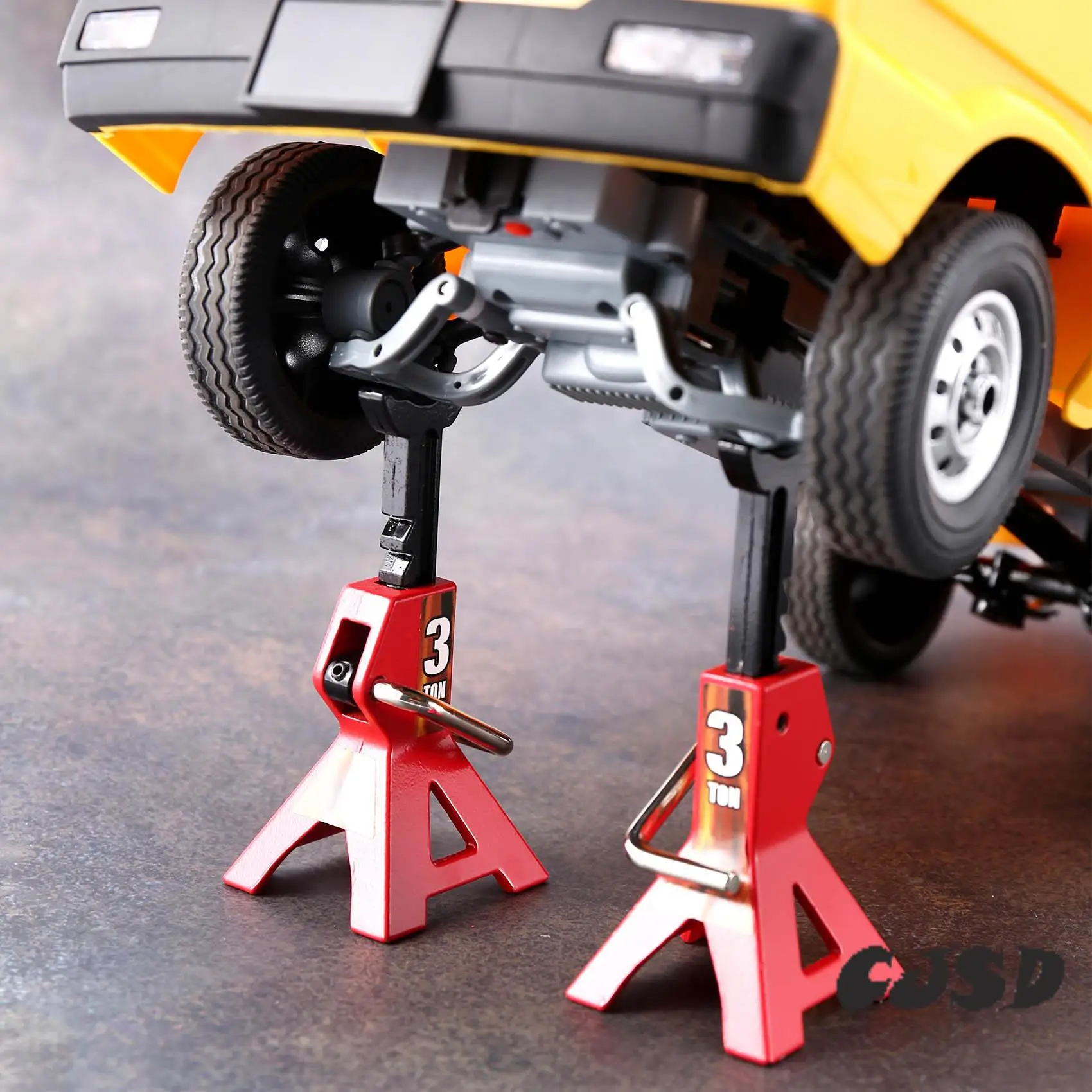 

CJSD-Trolley Jack,RC Car 3T Jack Stands Bracket Adjustable For 1/10 TRX4 Axial SCX10 CC01 D90