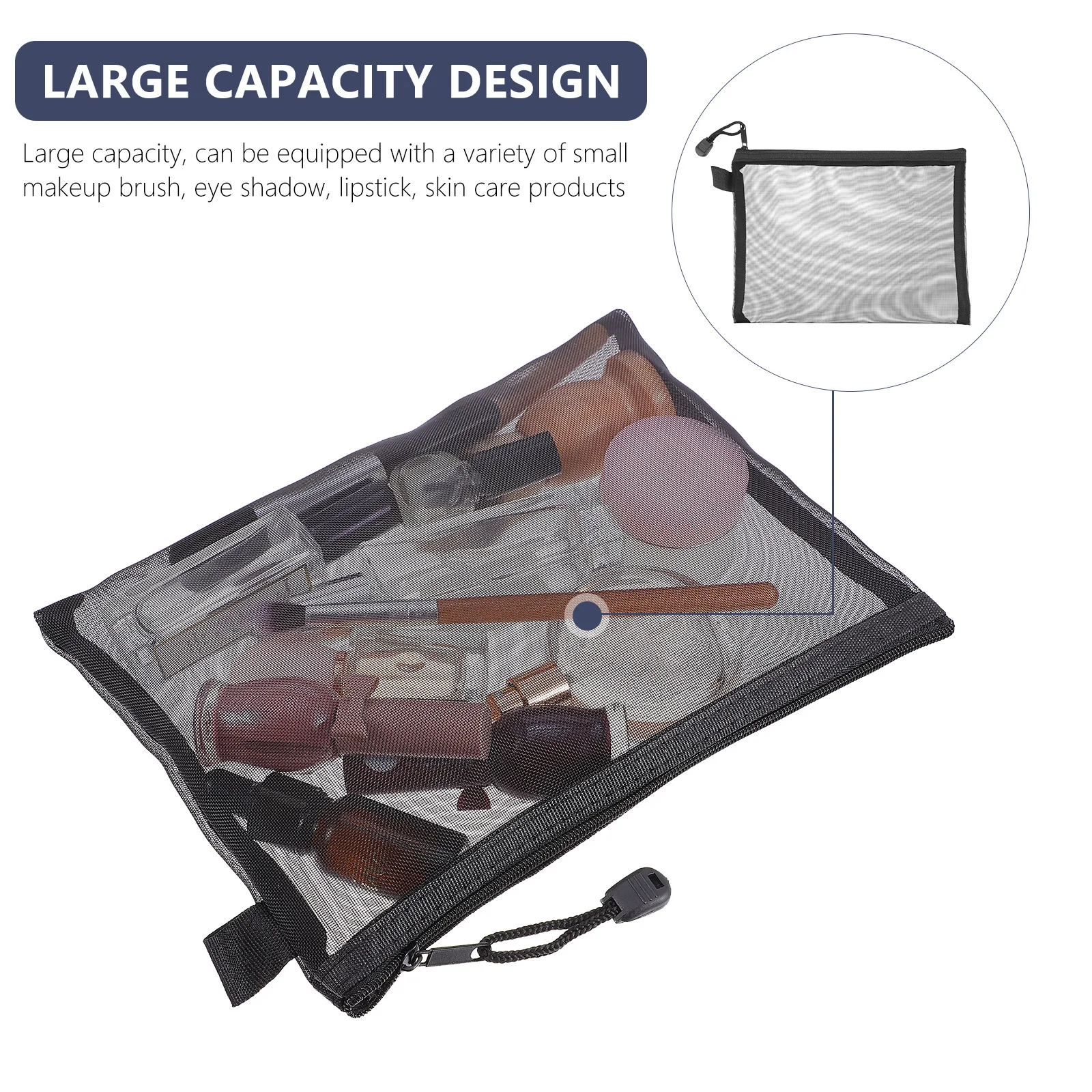 

15Pcs Zipper Mesh Document File Bags for Office School Storage Makeup Pencil Toiletry Organizer Travel Portable Pouch