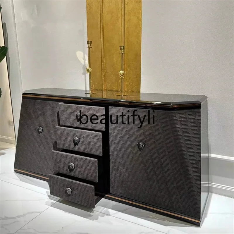 

FH Italian Style Fashion New Entryway Wealth-Attracting Storage Sideboard Cabinet with Four Drawers