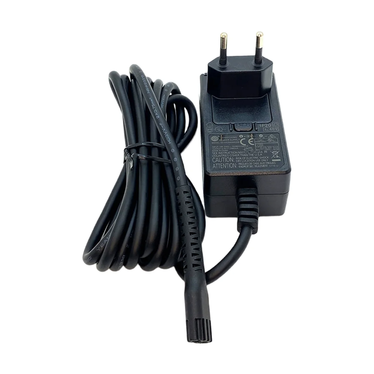 Abkb cortador de cabelo adaptador cabo alimentação para 8148 /8504 /8591 /8509 /2241 /2240 /8171 barbeador aparador carregador plugue da ue