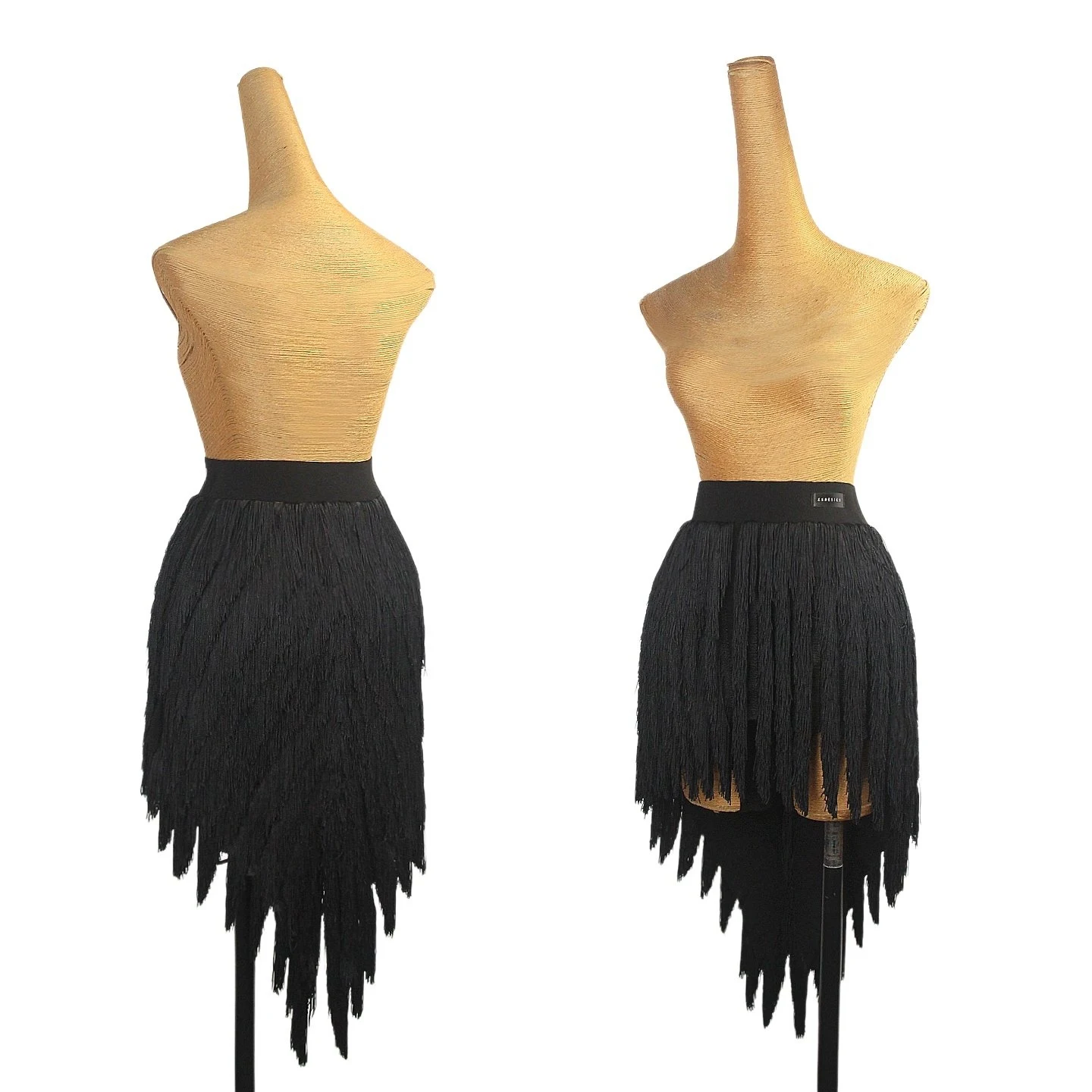 

Юбка для латинских танцев с кисточками, женская танцевальная одежда для румбы, ча-ча, самбы, тренировочная одежда для взрослых, танцевальная одежда для выступлений DNV26023