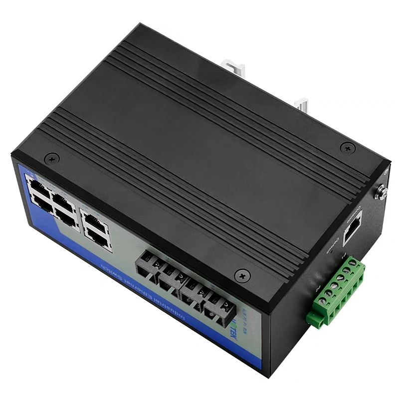 UT-62208F-6T2SC-MNF Industrial Ethernet Switch with Two Optics and Six Electric 100Mbps Network Management