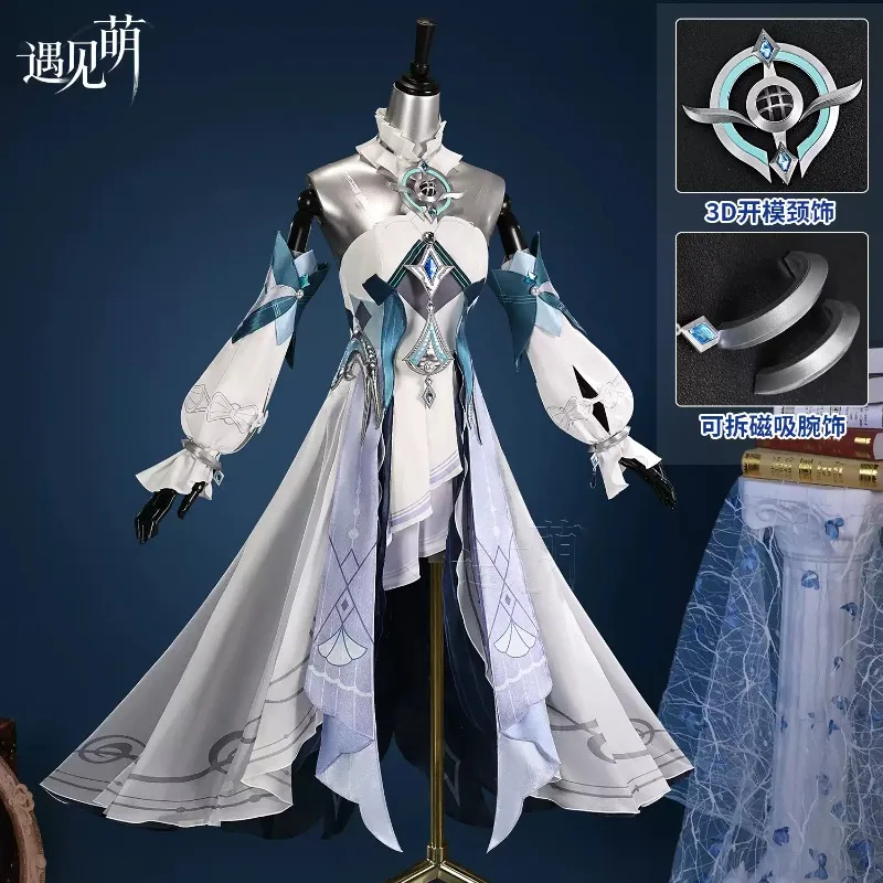 ‌Vodyanitsa Cosplay Costume Game GenshinImpact Cosplay Outfit Halloween Role Play Uniform Dress