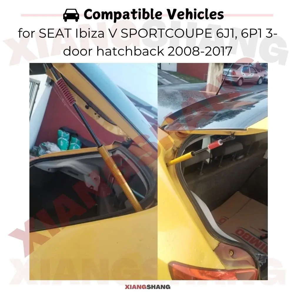 

Auto Pop-Up Trunk Struts For SEAT Ibiza Mk4 SC / SportCoupe (6J/6P) 2008-2017 Automatic Opening Gas Lift Supports with Springs
