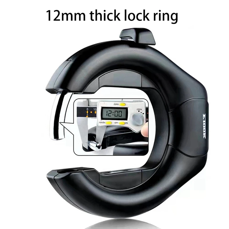 قفل دراجة للطريق مضاد للسرقة ، مخالب حدوة حصان للدراجات العامة ، قفل بكلمة مرور ، MTB ، ملحقات دراجة خارجية ، 2 *