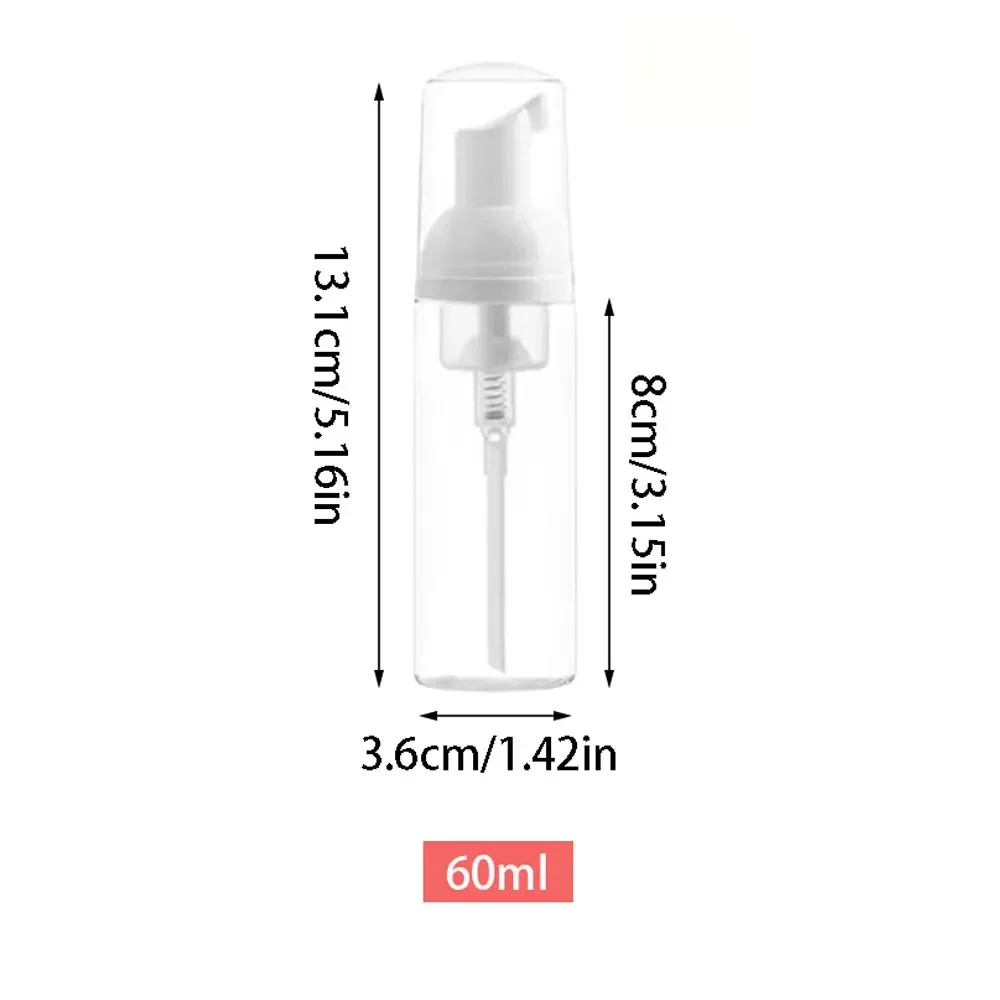 20/30/50Pc 60ml Refillable Foam Plastic Foam Pump Bottle Empty Face Eyelashes Cosmetic Bottle Cleaner Soap Dispenser Foam Bottle