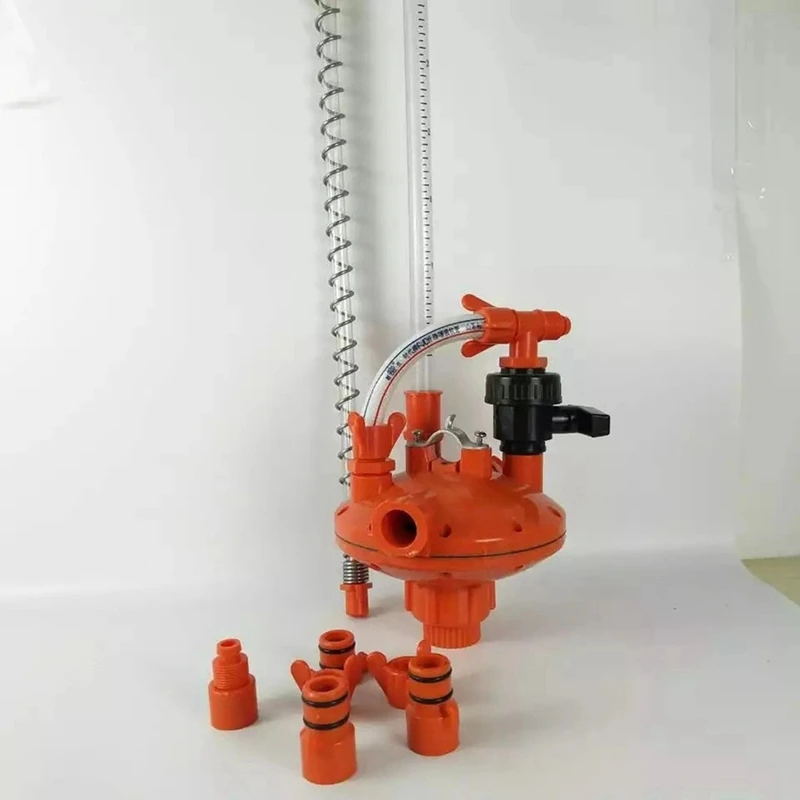 1 Piece Poultry Farming System Water Line Water Pressure Regulator Automatic Pressure Regulating Valve Red