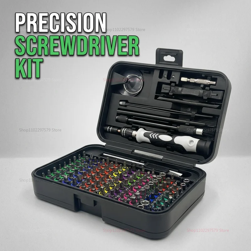 132 in 1 Mobile Phone and Computer Repair Kit Precision Screwdriver Set Magnetic Tools Electronics Hardware Repair Tool Kit