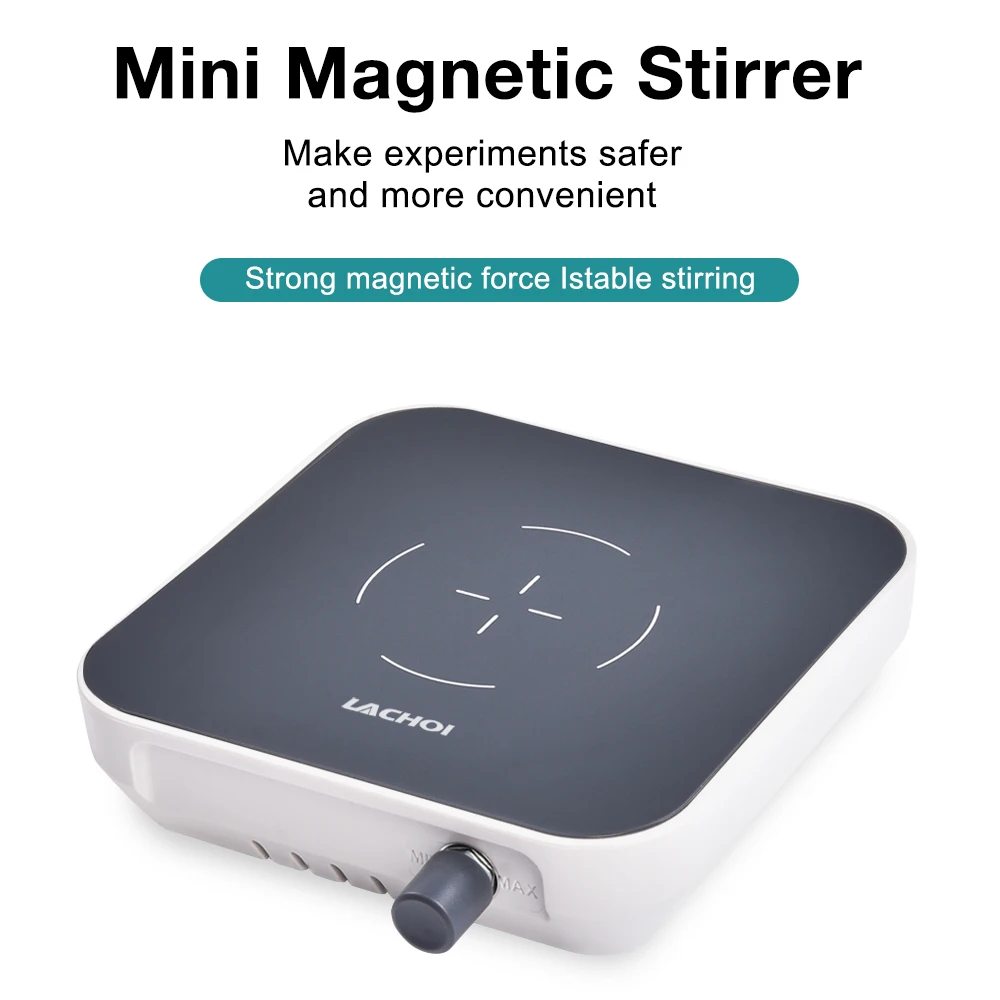 2L Mini Magnetic Stirrer Lab Mixer 1500RPM Knob Speed Control Liquid Mixing Machine Micro Magnetic Stirrer With Stirring Bar