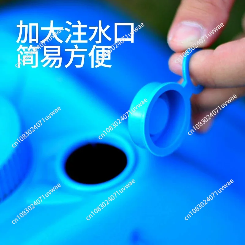 Garden umbrella, sun umbrella base, advertising umbrella bottom seat, plastic bucket umbrella seat, blue 30L