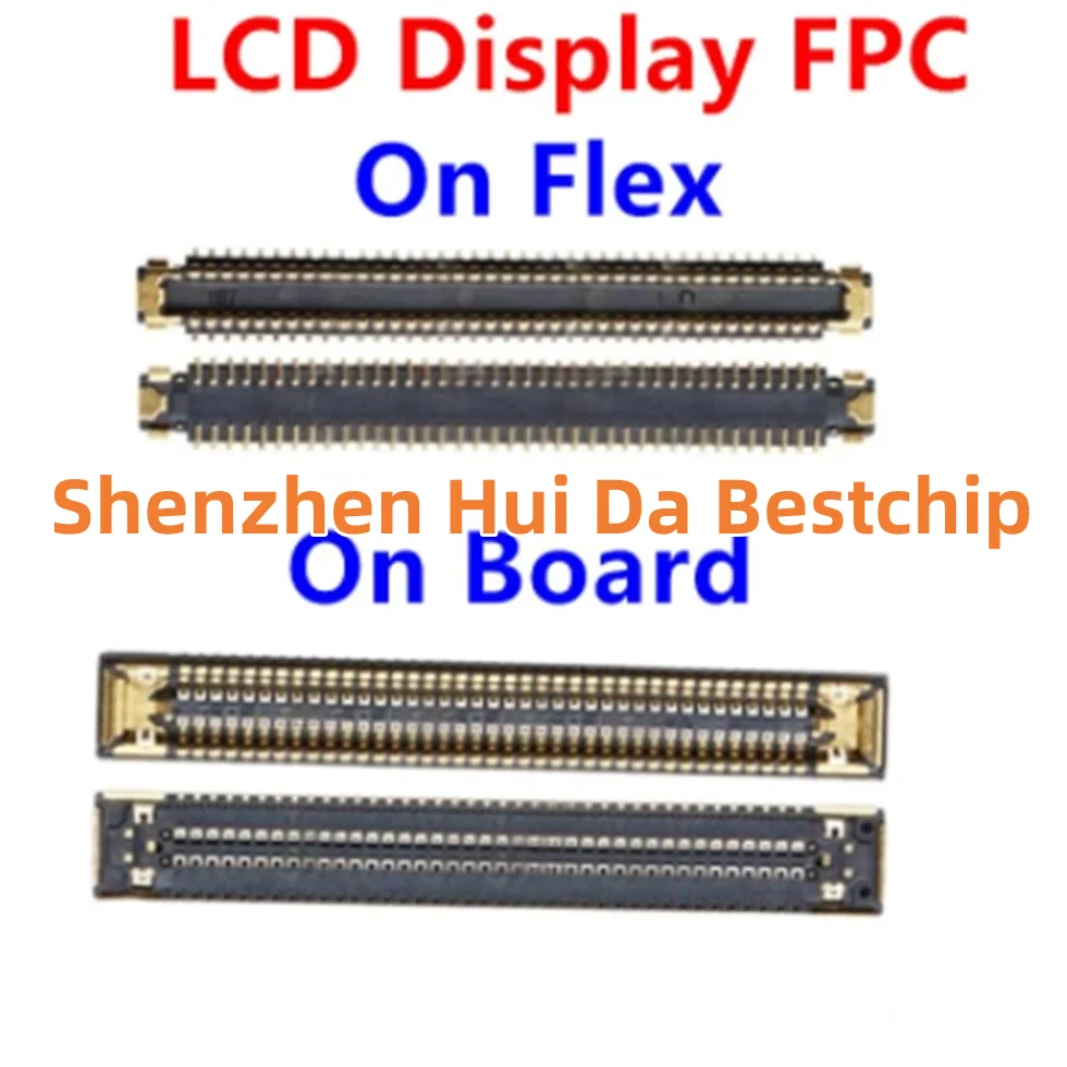 10pcs-50pcs For Samsung A12 A125F A125 A125F/DS LCD Display Screen FPC Connector Contact on Board Flex