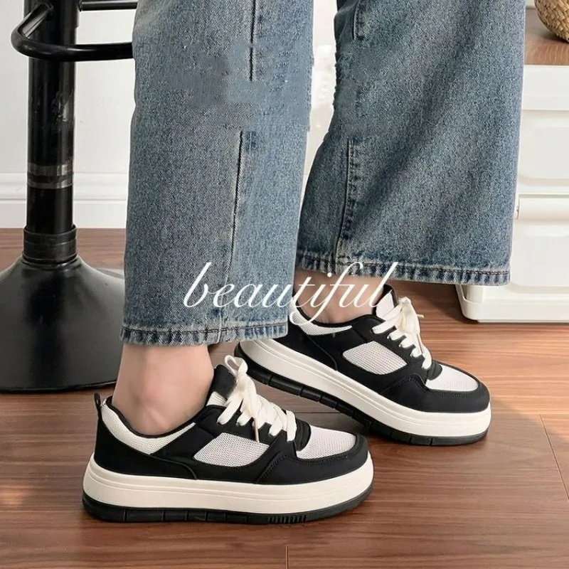 New Breathable Women Sneaker Students Casual Shoes for Girl Flat White Vulcanize Desginer Shoes woman 2024 zapatillas de mujer