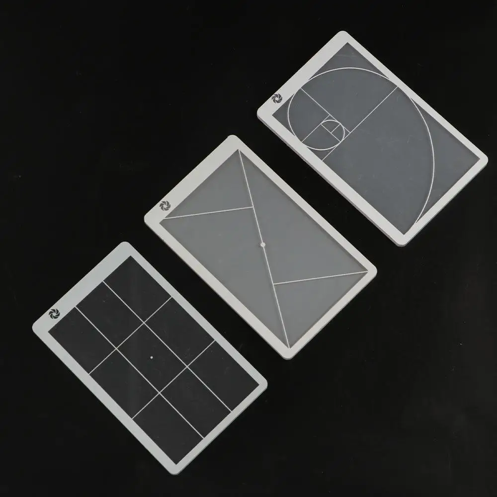 Kids Adults Transparent Viewfinder Ruler Triangle Drawing Golden Ratio Ruler Acrylic Composition Fibonacci Viewer Painting