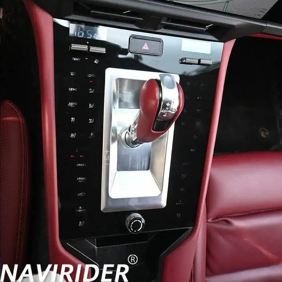 لوحة القيادة اللمس Carplay لبورشه باناميرا 2010 - 2017 لوحة راديو تكييف الهواء الكهربائية فتحات وحدة التحكم المركزية للسيارة السرج #6