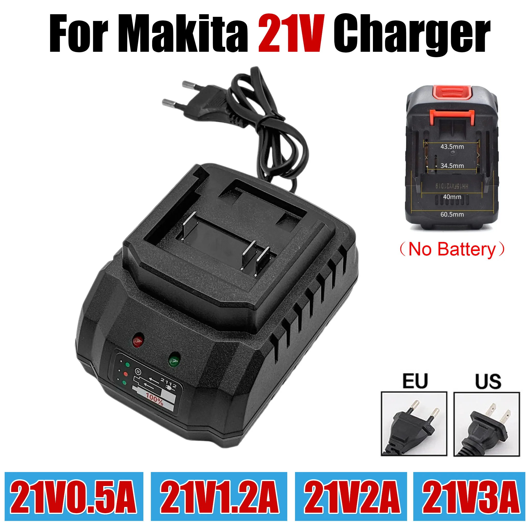 

Зарядное устройство для электроинструментов Makita: 21В 2А, 3А, 1.2А, 0.5А. Для электродрелей, электрических гайковертов, угловых шлифовальных машин. Зарядка аккумуляторов электроинструментов.