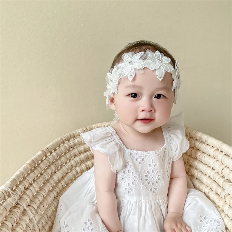 Lace Ribbon Bow Headband DIY Jewelry Children Photographed Props Hair Accessories Kids Flower Headwear Hair Bands Gifts