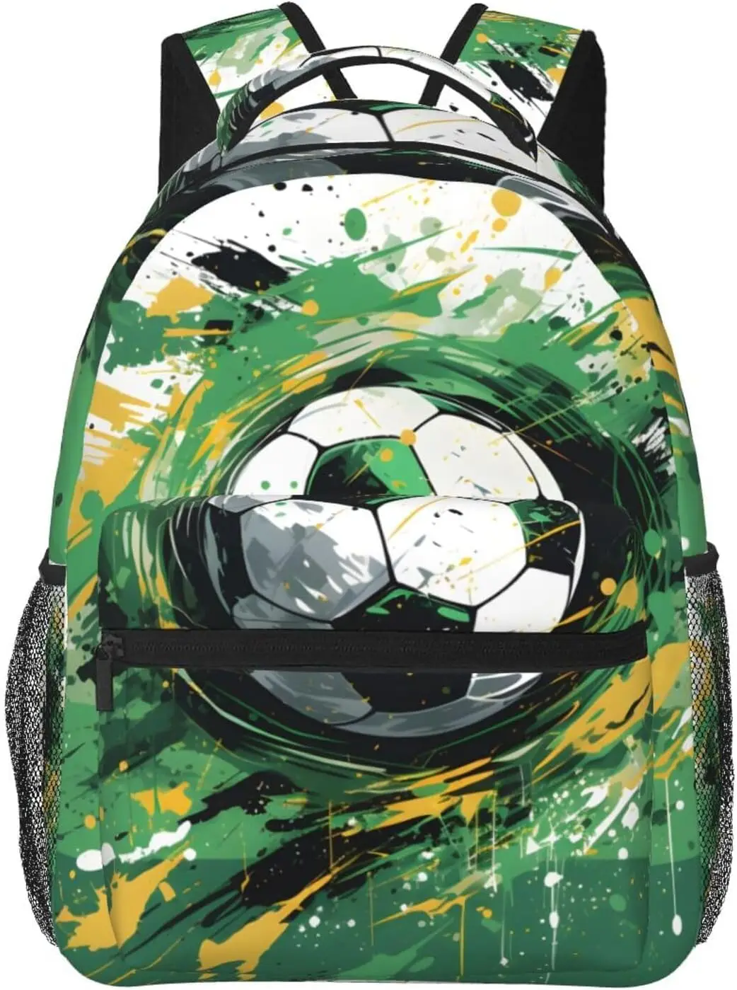 

Cartoon Cute Soccer Ball Lightweight Laptop Backpack Lightweight Multipurpose Travel Casual Daypack Unisex College Backapcks for