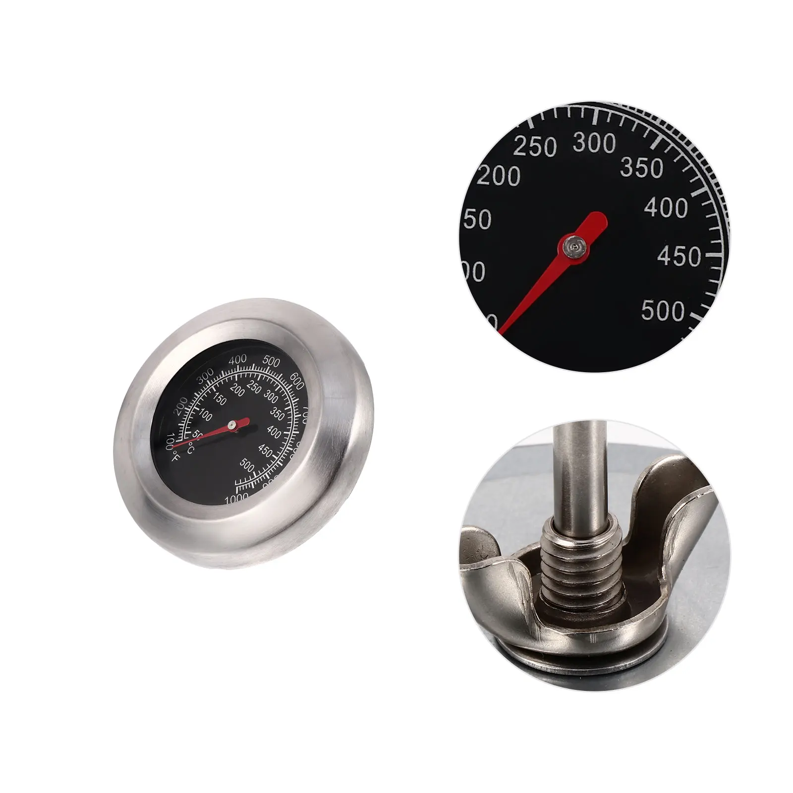 

Stainless Steel Oven Thermometer 50℃ to 500℃ Digital BBQ Baking Temperature Measuring Tool Kitchen Gauge Smooth No Burrs