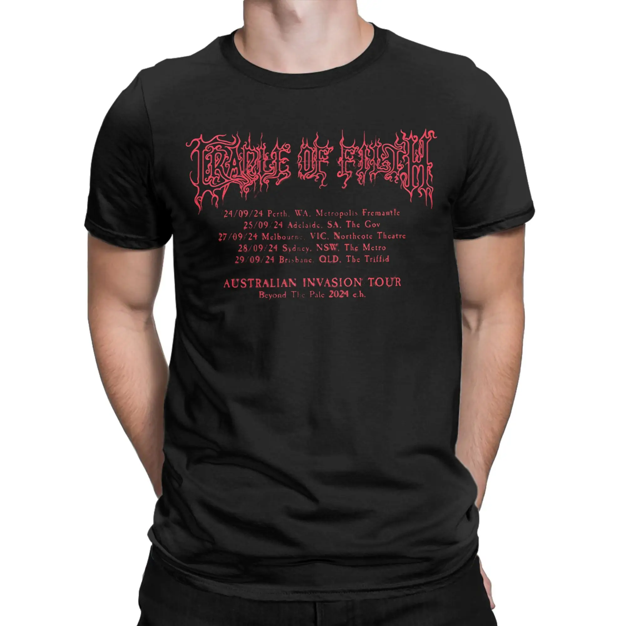 

Graphic Printing Cradle of Filth T Shirt For Unisex 100% Cotton Tee Shirt Short Sleeve Clothes