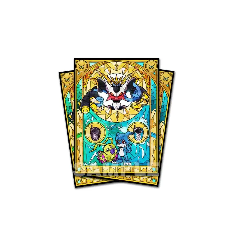 60pcs/set Digimon Adventure Omegamon Imperialdramon Card Sleeve Anime Game Collection Card Protective Cover Gift Toy 67*92mm view 3
