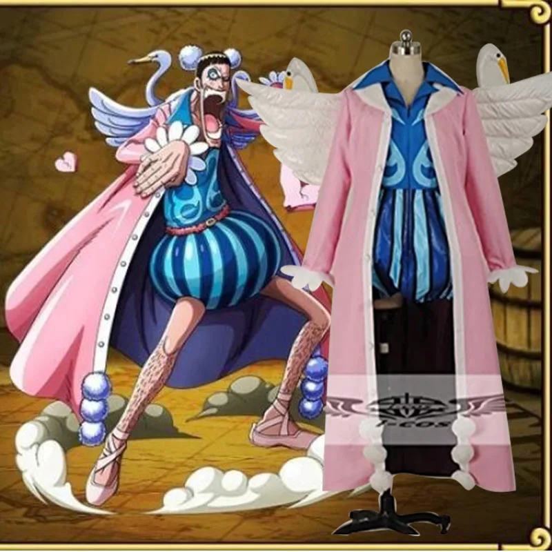 

One Piece Mr2 Bentham Cosplay Costume Halloween Party Christmas Uniform Custom Made Any Size
