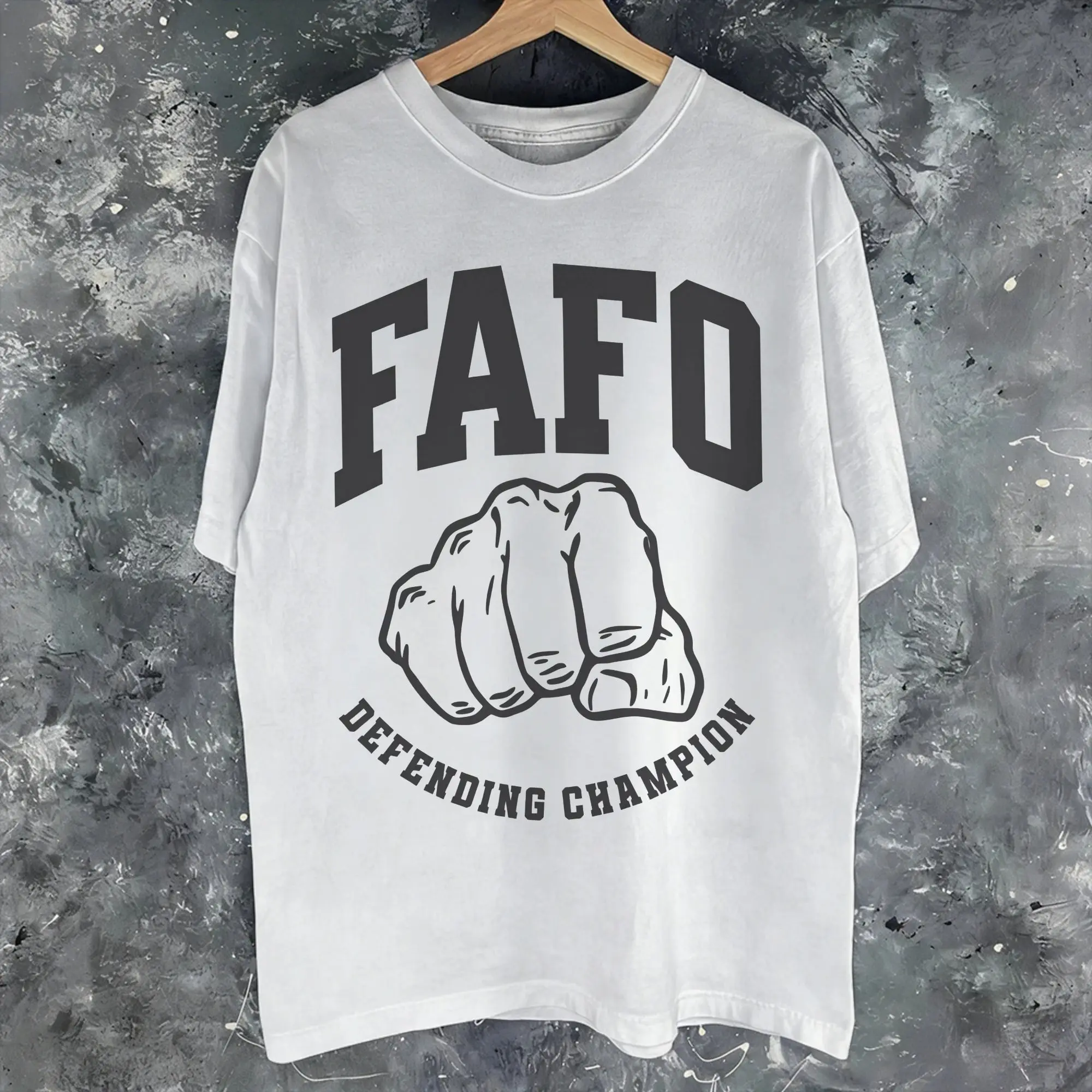 Around and Find Out FAFO Merch Unisex T Shirt Pure Cotton Tee Graphic Print  T-shirt Clothing