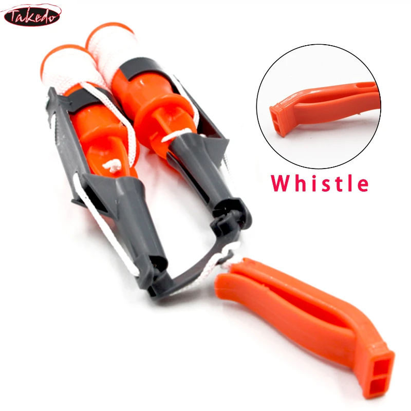 TAKEDO-Winter Fishing Ice Awl, Whistle and Lanyard Icebreaker, Claw for Ice Fishing Rescue, Safety Tackle