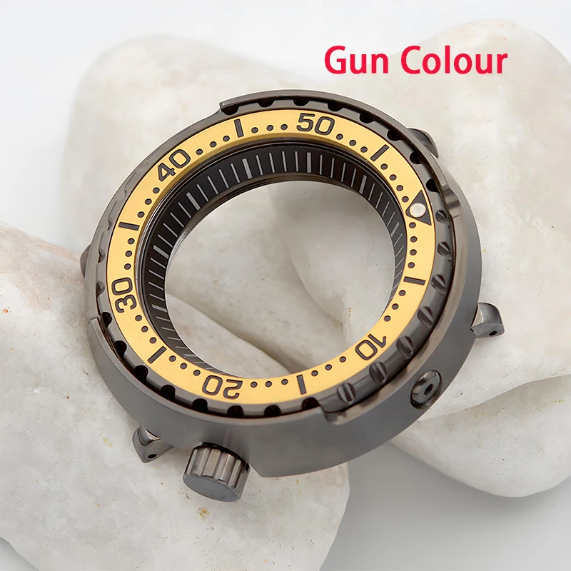 

Scallop canned case Suitable for NH34/NH35/NH36 Movement - Gun gray Fashion men's watch accessory replacement - Canned case