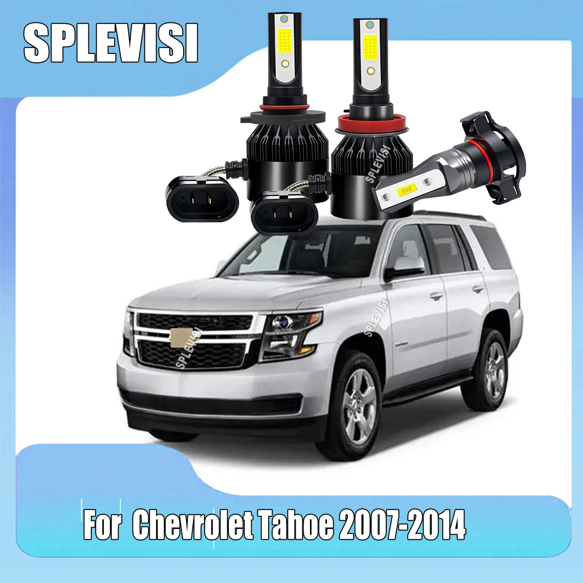 

LED White 60W Headlight Fog Lamps - Your Path to Safer Nighttime Journey For Chevrolet Tahoe 2007 2008 2009 2010 2011 2012-2014