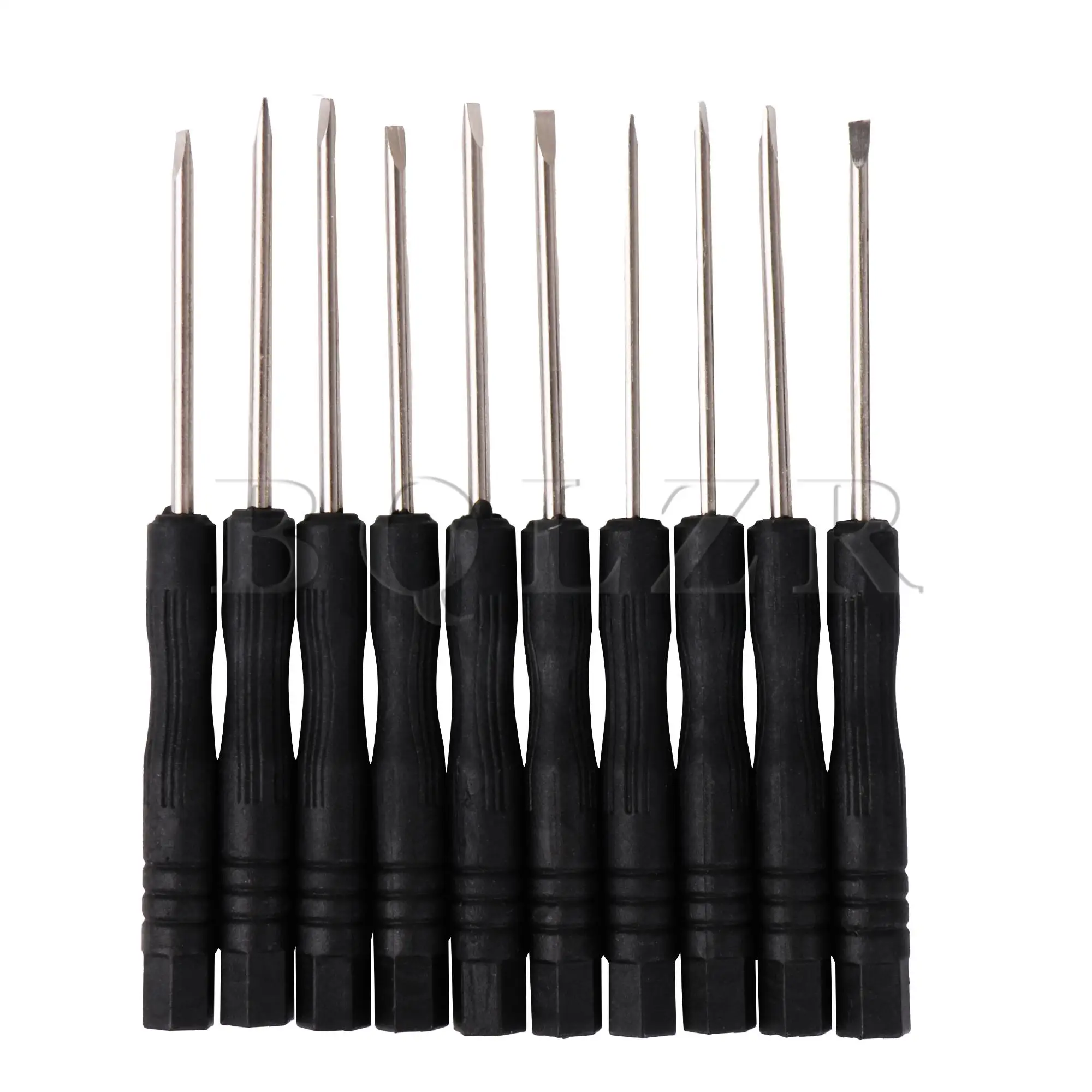 BQLZR 10Pcs Mini Screwdrivers Flat Head 2mm Diameter for Electronics Repair