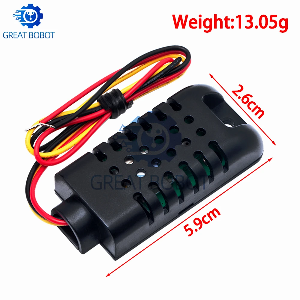 BS DHT21 مستشعر/وحدة استشعار درجة الحرارة والرطوبة النسبية الرقمية! اتصال رقمي 100%، اتصال بخط حافلة واحدة، AM2301/AM2301a