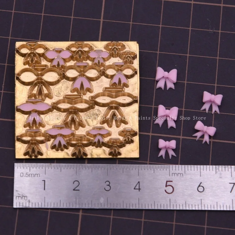 Butterfly Knot Copper Plate Knife Mold/Handmade DIY Ultra-light Clay Soft Pottery Colored Clay Pressing Mold view 4