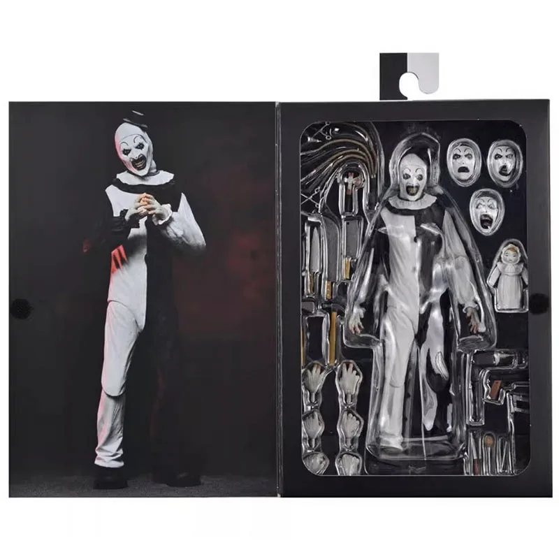 Neca 45251 في نهاية المطاف الفن المهرج 7 بوصة مقياس تحصيل عمل الشكل فيلم الرعب نموذج مفصلية الشكل قسط Accessori