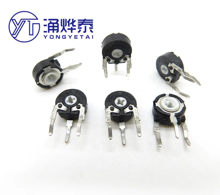 

YYT 5 шт. PT06-104A 100K 103A 10K 502A 5K вертикальное крестовое отверстие для стрел PT6KH-104A регулируемый потенциометр