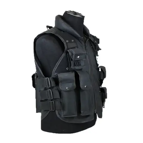 SWAT Multi Pockets Tactical Vest Hunting Outdoor Westcaot Training CS Game West Coat Paintball Modular Security Guard Wests 10 best sales väst med flera fickor - №5