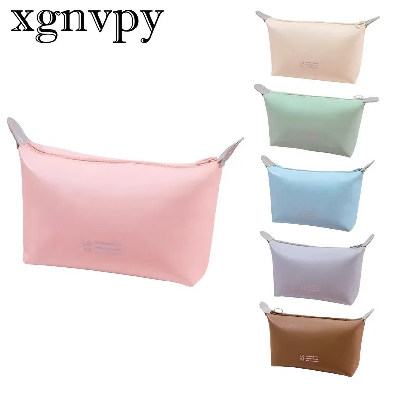 Xgnvpy Reizen Mode Make-Up Tas Ins Wind Pu Cosmetica Opbergtas Reizen Waterdichte Handbagage Toilettas