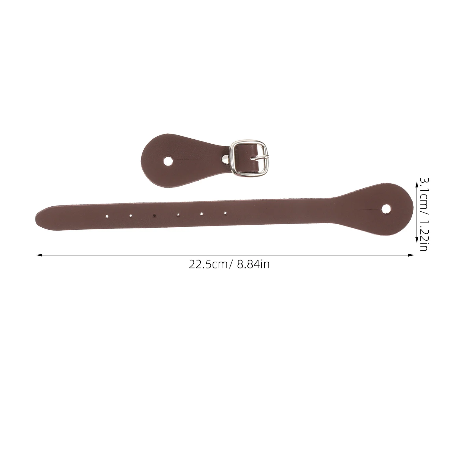 2 قطعة أحزمة ركوب الخيل خمر رجل الغربية قابل للتعديل الأشرطة كاوبوي التمهيد كعب للنساء الفروسية في الهواء الطلق #5