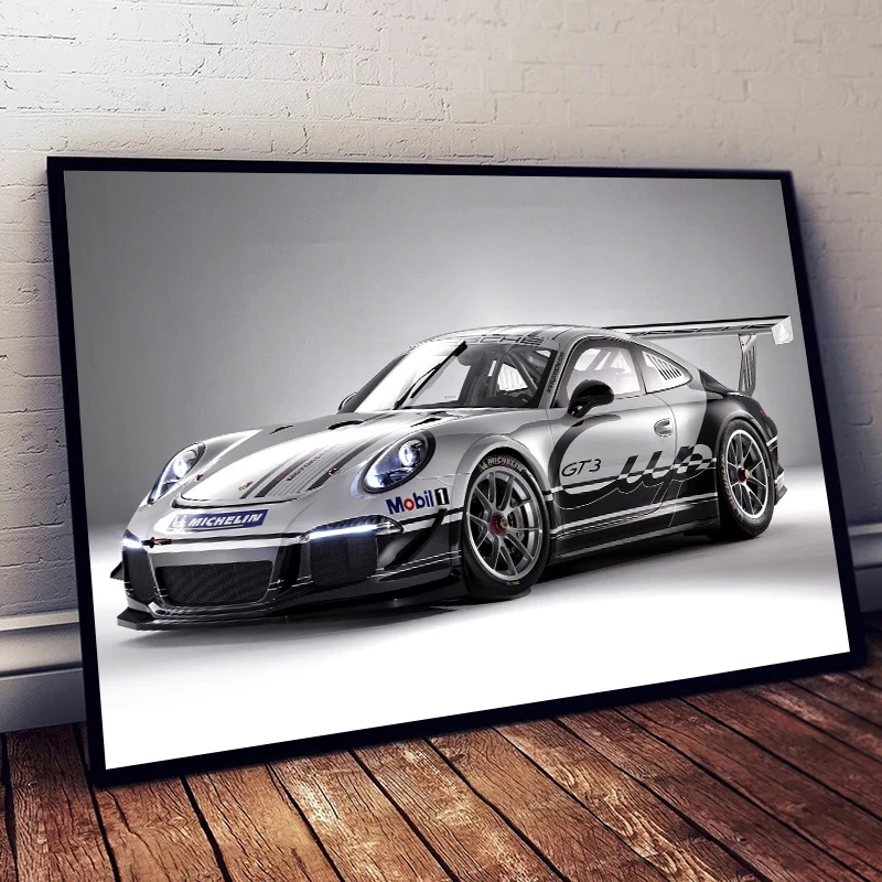 Luxury Performance Car Classic Sports Car 911 GT3 Series Canvas Print Posters For Room Living Art Home Wall Decor Modern Picture