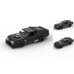 MOC-City Vehicle Building Blocks para Crianças, Speed Champions, Mad Max, V8, Interceptor, Último do Brinquedo de Tijolo, Presente de Aniversário, 342PCs