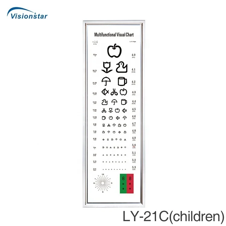 VC-A Vision 5 Meter Eye Test Board Visual Acuity LED Vision Chart