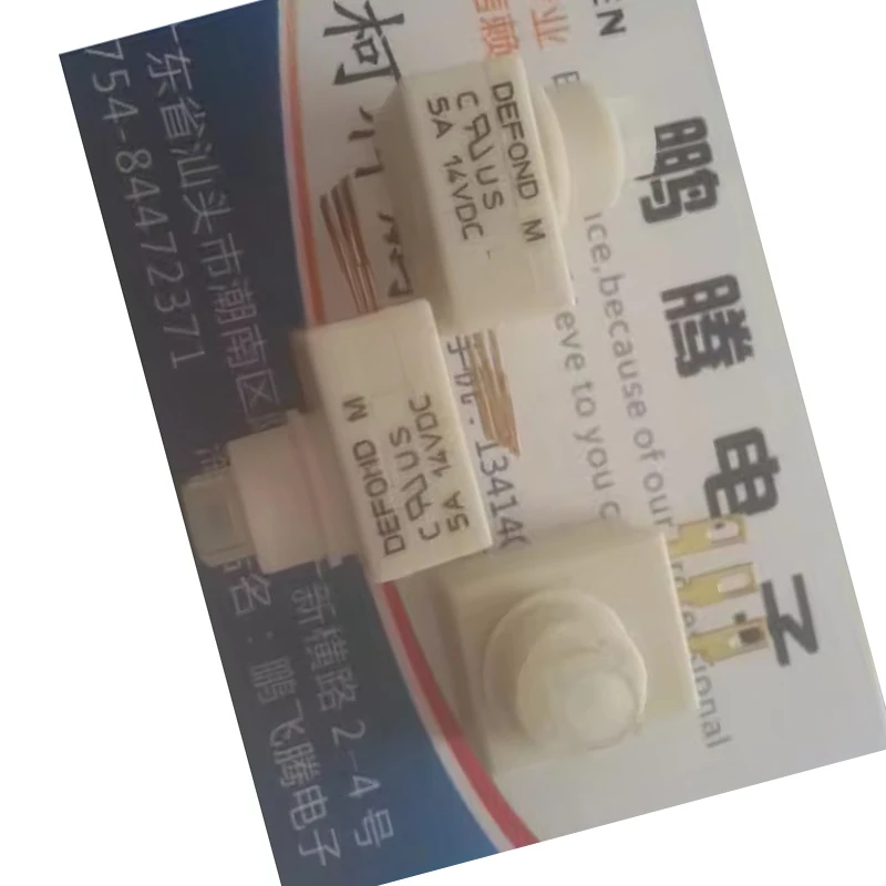 2PCS Original DEFOND Push Touch Switch DPN-3-07 5A 14VDC 3 Foot Self-Reset Self-Play Button